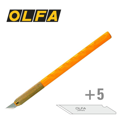 OLFA Art-Knife Messer mit 5 Klingen