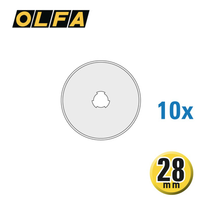 OLFA 28mm Blades for Rotary Cutter RTY-1/G 10-pck