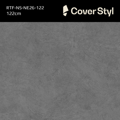 Interiorfoil STONE & CONCRETE - Raw dark grey concrete plaster