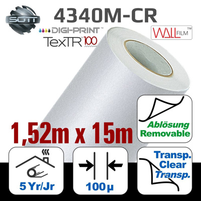 DigiPrint TexTR100™ Fabric Wall film Matte 152x15m