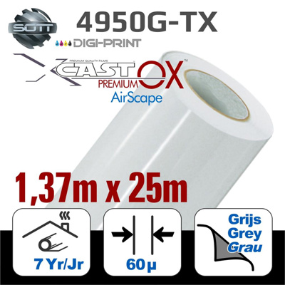 DigiPrint X-Cast™ Premium-OX™ Glanz Weiß 137x25m