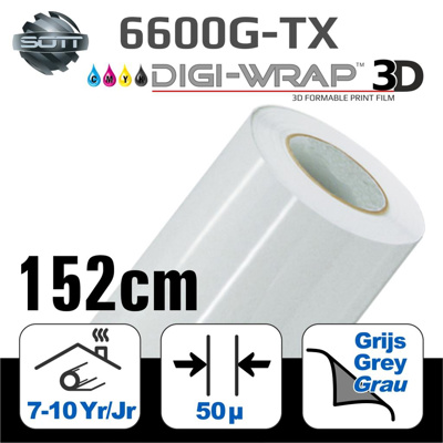 DigiWrap 3D Cast Film Gloss -airchannel -152cm