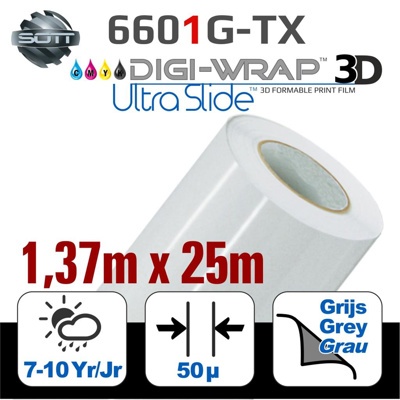 DigiWrap 3D UltraSlide™ Gloss White -airchan. 25m