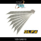OLFA 9mm Afbreekmes 30° Ultra-Sharp carbon steel 10x