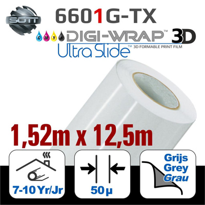 DigiWrap 3D UltraSlide™ Glans Wit Airfree 152cm