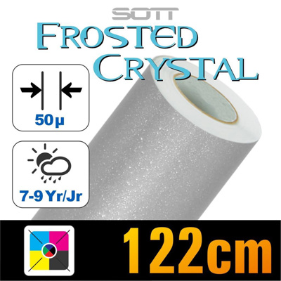 Glasdekor Folie Frosted Crystal PVC  -122cm