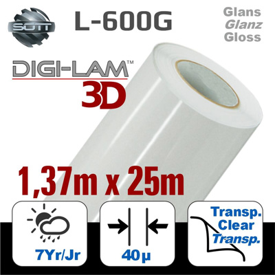 DigiLam SuperClear™ Glans Cast Lam. 137 x 25m