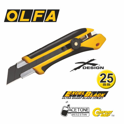 OLFA® 25mm heavy-duty meshouder met rubber grip