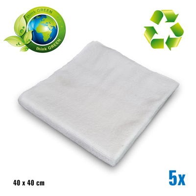 LaPal Mikrofasertuch weiß Recycle Eco - 5 Stück