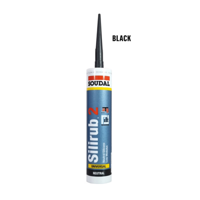 SILIRUB2 siliconen afdichtkit -zwart