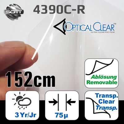 DigiPrint OpticalClear™ crystal clear PVC 152cm