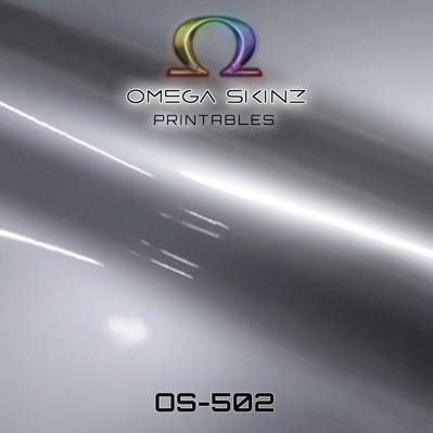 Omega Skinz printable wrapping film Silver Spirit