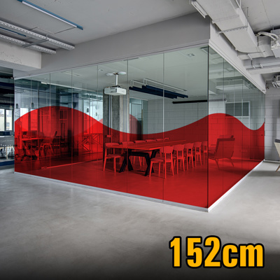 Architectural raamfolie RED -152cm