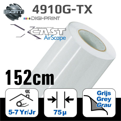 DigiPrint X-Cast AirScape™ Glanz Weiß -152cm