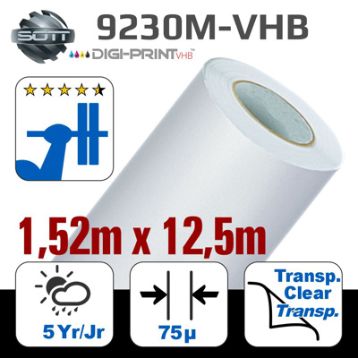 DigiPrint VHB Very High Bond Matte White 12,5m