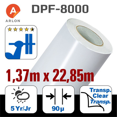 Arlon DPF8000™ Ultra Tack White Film 137 x 22,85m