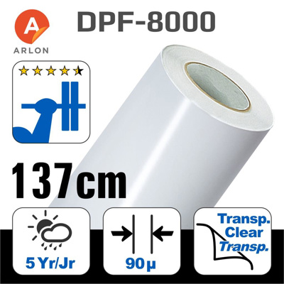 Arlon DPF8000™ Ultra Tack Weiß Folie -137cm
