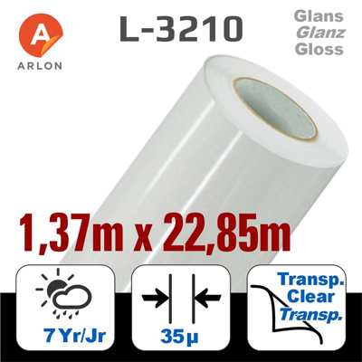 Arlon 3210 Cast Gloss Laminate 35µ 137 x 22,85m