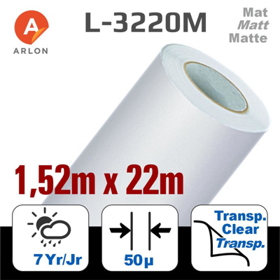 Arlon 3220 Cast Matte Laminate 50µ 152 x 22,85m