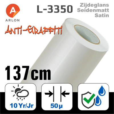 Arlon 3350 Anti-graffiti Semimatt lam. PVDF 137cm