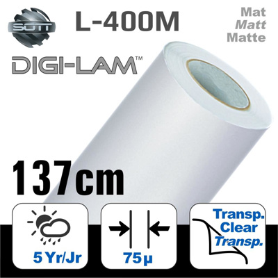 DigiLam 400™ Mat Polymeer Lam. 137cm
