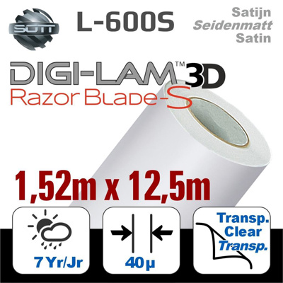 DigiLam RazorBlade-S™ Satin Cast Lam. 152 x 12,5m