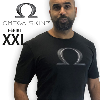 Omega Skinz T-shirt Black Men size XXL