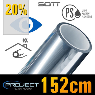 WF Solar Silver-20 Project PS Adhesive -152cm