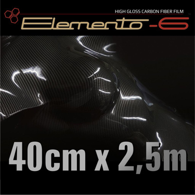 SOTT Elemento-6 Carbon Fiber Film Gloss 40cmx2,5m