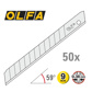 OLFA 9mm Silver Snap-Off Blades -50 pack