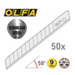 OLFA 9mm RVS Afbreekmes 45° Stainless Steel 50x