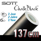 SOTT ChalkBlack™ Krijtbord Film Zwart - 137cm
