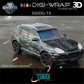 DigiWrap 3D Gegoten Glans Wit Airfree 137cm