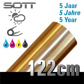 Metallized Film Outdoor Brushed Gold -122cm