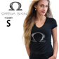 Omega Skinz T-shirt Black Women size S